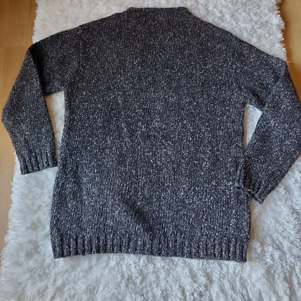 HARVEY ROTHSCHILD Men's Sweater Size Medium Brown‎ Wool / Silk Blend